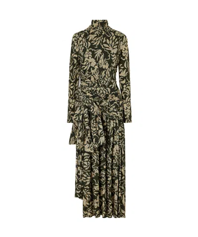 Ulla Johnson High-neck Maxi Dress In Green