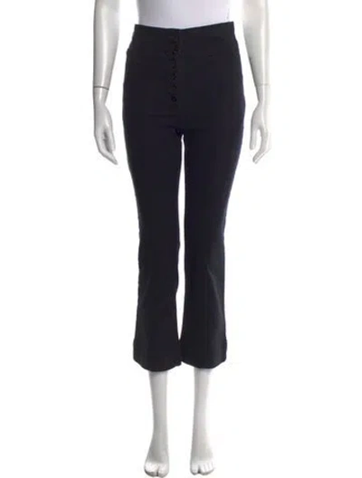 Pre-owned Ulla Johnson High-rise Flared Jeans In Black
