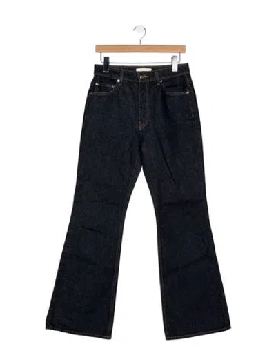 Pre-owned Ulla Johnson High-rise Flared Jeans In Blue