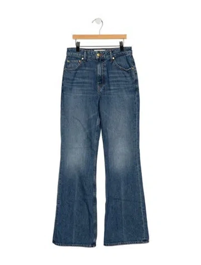 Pre-owned Ulla Johnson High-rise Flared Jeans In Blue