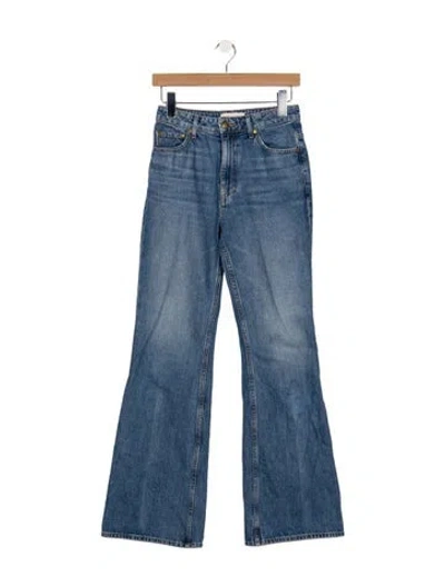 Pre-owned Ulla Johnson High-rise Flared Jeans In Blue