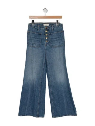 Pre-owned Ulla Johnson High-rise Flared Jeans In Blue