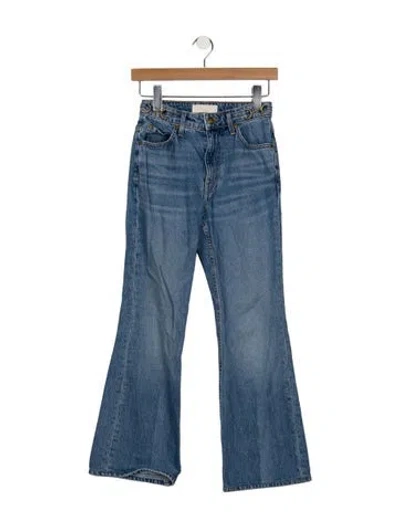 Pre-owned Ulla Johnson High-rise Flared Jeans In Blue