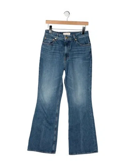 Pre-owned Ulla Johnson High-rise Flared Jeans In Blue