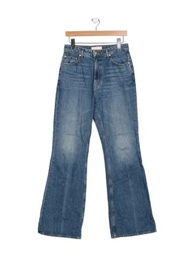 Pre-owned Ulla Johnson High-rise Flared Jeans In Blue