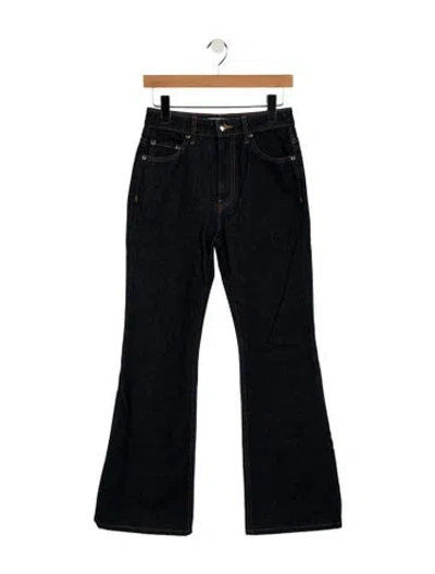 Pre-owned Ulla Johnson High-rise Flared Jeans In Blue