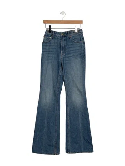 Pre-owned Ulla Johnson High-rise Flared Jeans In Blue
