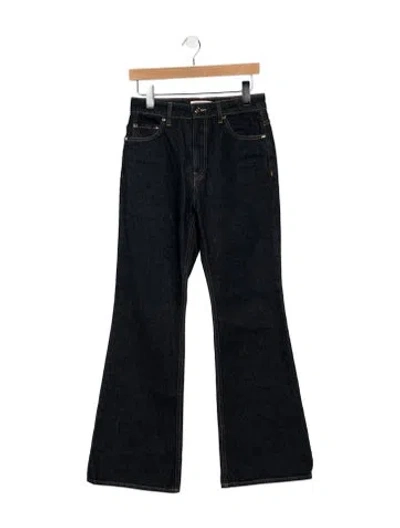 Pre-owned Ulla Johnson High-rise Flared Jeans In Blue
