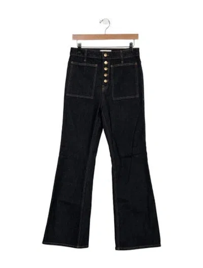 Pre-owned Ulla Johnson High-rise Flared Jeans In Blue
