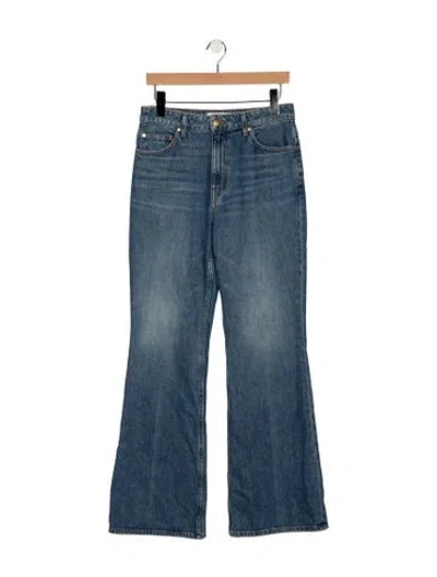 Pre-owned Ulla Johnson High-rise Flared Jeans In Blue