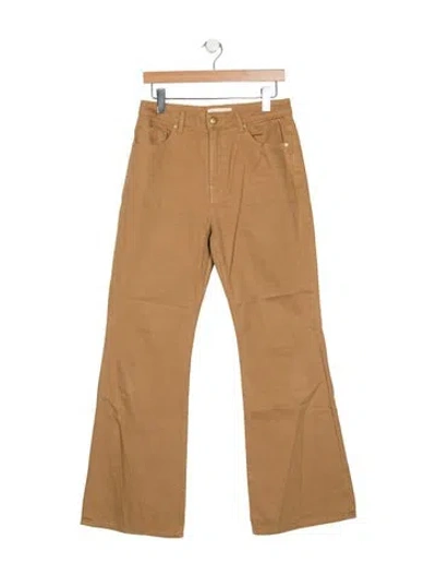 Pre-owned Ulla Johnson High-rise Flared Jeans In Neutrals