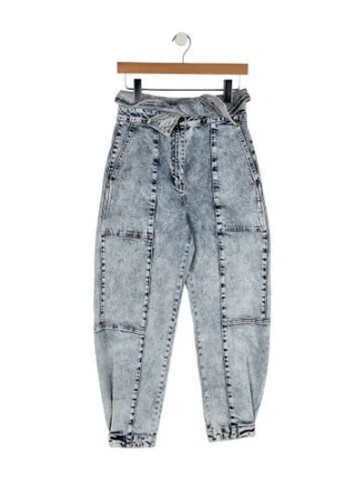 Pre-owned Ulla Johnson High-rise Skinny Leg Jeans In Blue