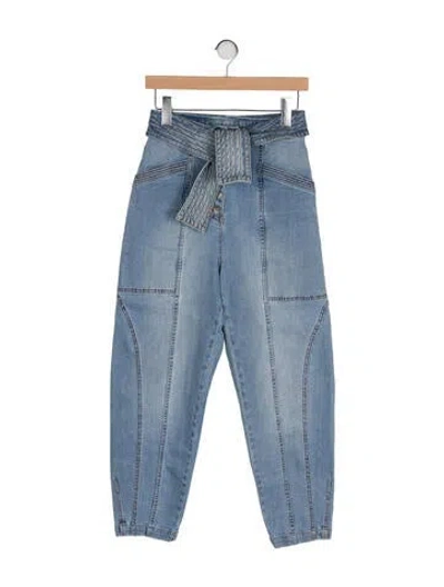 Pre-owned Ulla Johnson High-rise Skinny Leg Jeans In Blue