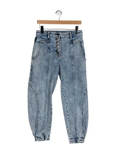 Pre-owned Ulla Johnson High-rise Skinny Leg Jeans In Blue