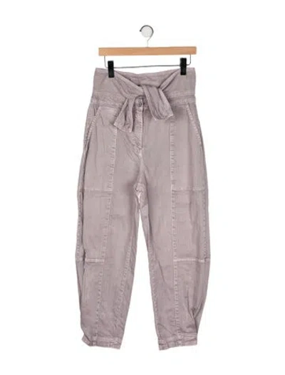 Pre-owned Ulla Johnson High-rise Skinny Leg Jeans In Gray