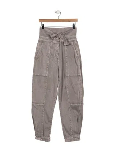 Pre-owned Ulla Johnson High-rise Skinny Leg Jeans In Gray