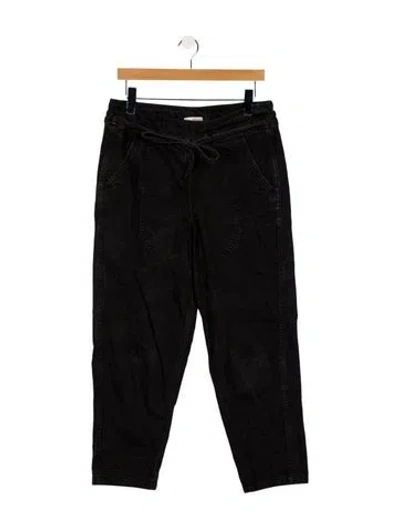 Pre-owned Ulla Johnson High-rise Straight Leg Jeans In Black