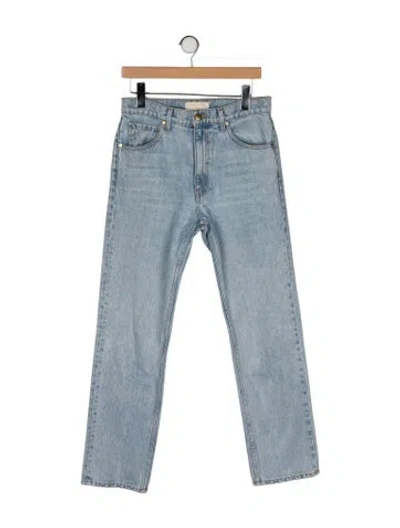 Pre-owned Ulla Johnson High-rise Straight Leg Jeans In Blue