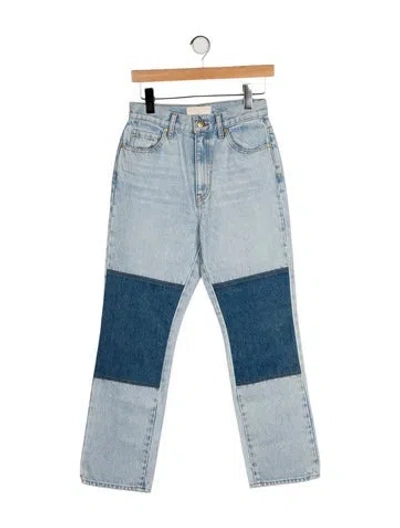 Pre-owned Ulla Johnson High-rise Straight Leg Jeans In Blue