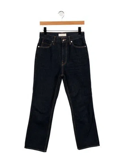 Pre-owned Ulla Johnson High-rise Straight Leg Jeans In Blue