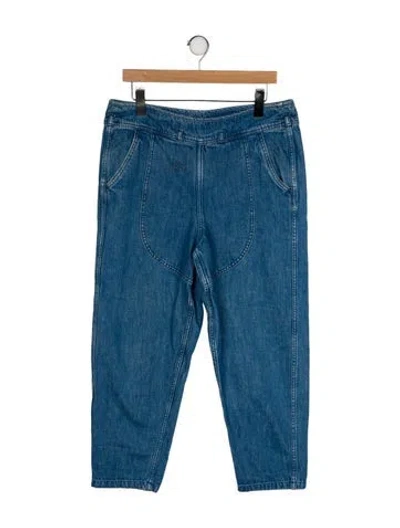 Pre-owned Ulla Johnson High-rise Straight Leg Jeans In Blue