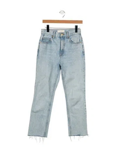 Pre-owned Ulla Johnson High-rise Straight Leg Jeans In Blue