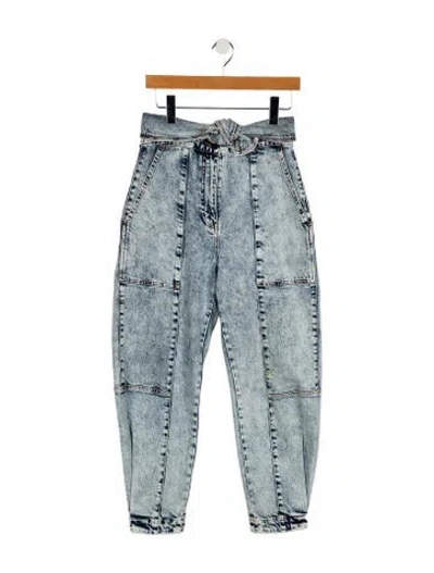 Pre-owned Ulla Johnson High-rise Straight Leg Jeans In Blue
