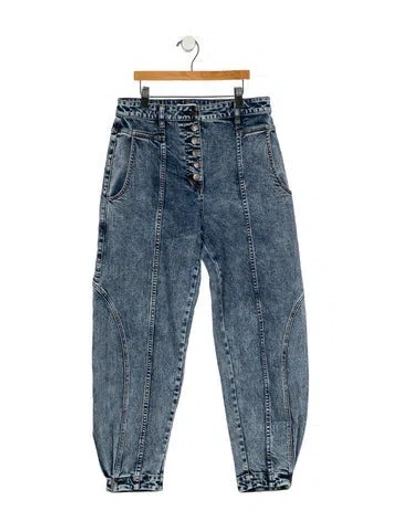Pre-owned Ulla Johnson High-rise Straight Leg Jeans In Blue