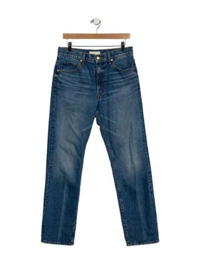 Pre-owned Ulla Johnson High-rise Straight Leg Jeans In Blue