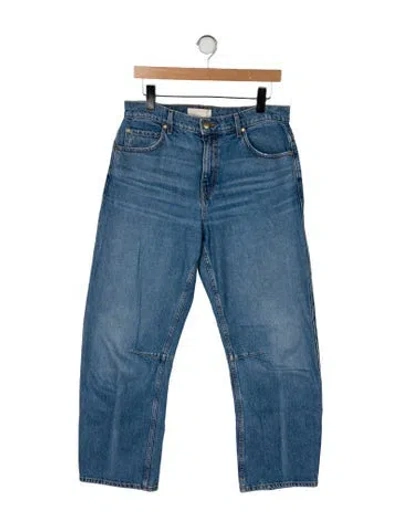 Pre-owned Ulla Johnson High-rise Straight Leg Jeans In Blue