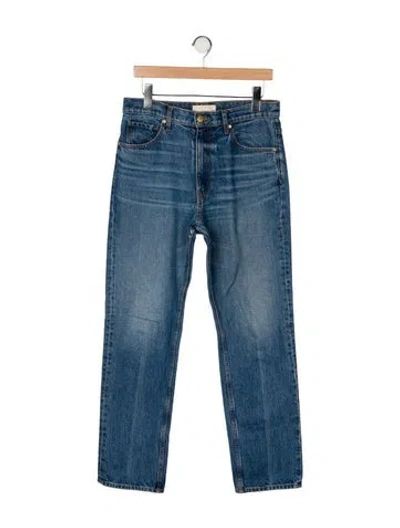 Pre-owned Ulla Johnson High-rise Straight Leg Jeans In Blue