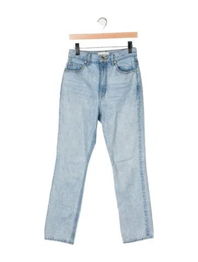 Pre-owned Ulla Johnson High-rise Straight Leg Jeans In Blue