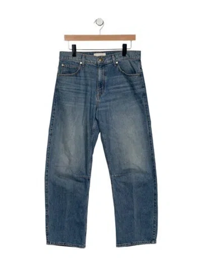 Pre-owned Ulla Johnson High-rise Straight Leg Jeans In Blue