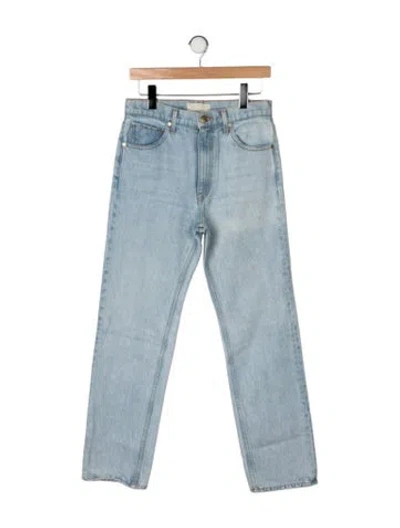 Pre-owned Ulla Johnson High-rise Straight Leg Jeans In Blue