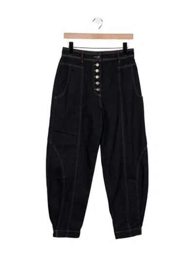 Pre-owned Ulla Johnson High-rise Straight Leg Jeans In Blue