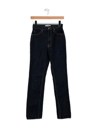 Pre-owned Ulla Johnson High-rise Straight Leg Jeans In Blue