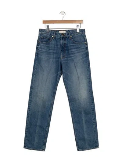 Pre-owned Ulla Johnson High-rise Straight Leg Jeans In Blue