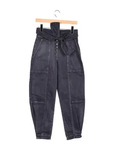 Pre-owned Ulla Johnson High-rise Straight Leg Jeans In Blue