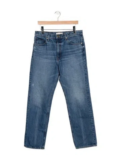 Pre-owned Ulla Johnson High-rise Straight Leg Jeans In Blue