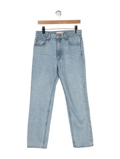 Pre-owned Ulla Johnson High-rise Straight Leg Jeans In Blue