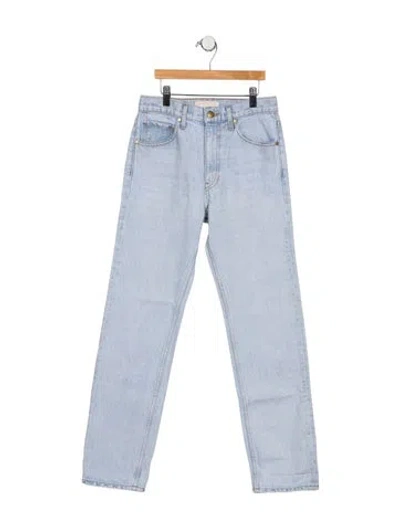 Pre-owned Ulla Johnson High-rise Straight Leg Jeans In Blue