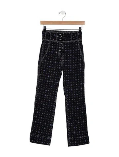 Pre-owned Ulla Johnson High-rise Straight Leg Jeans In Blue