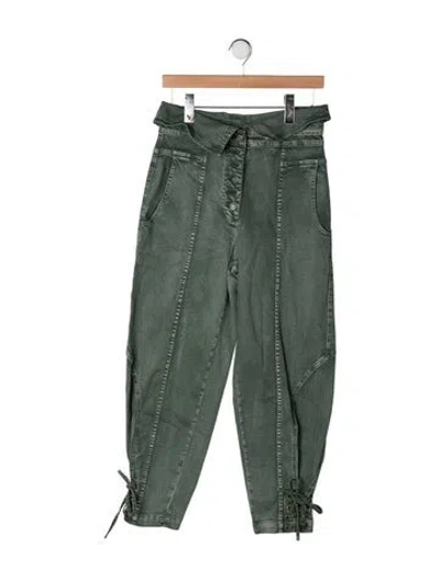Pre-owned Ulla Johnson High-rise Straight Leg Jeans In Blue