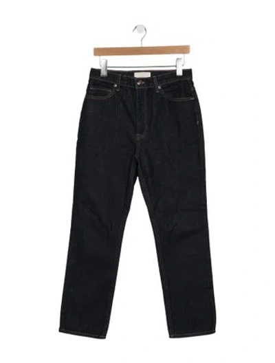 Pre-owned Ulla Johnson High-rise Straight Leg Jeans In Blue