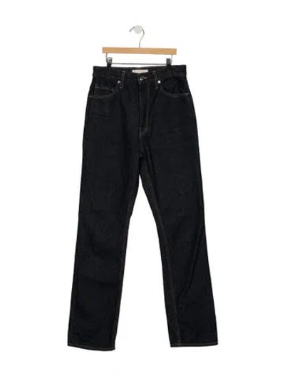 Pre-owned Ulla Johnson High-rise Straight Leg Jeans In Blue