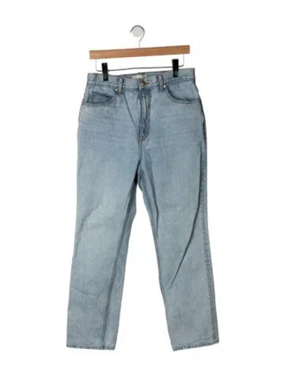 Pre-owned Ulla Johnson High-rise Straight Leg Jeans In Blue