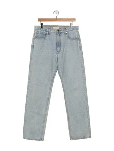Pre-owned Ulla Johnson High-rise Straight Leg Jeans In Blue