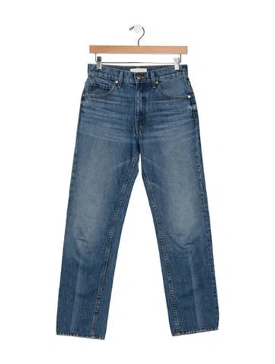 Pre-owned Ulla Johnson High-rise Straight Leg Jeans In Blue