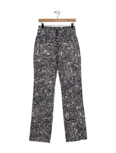 Pre-owned Ulla Johnson High-rise Straight Leg Jeans In Blue