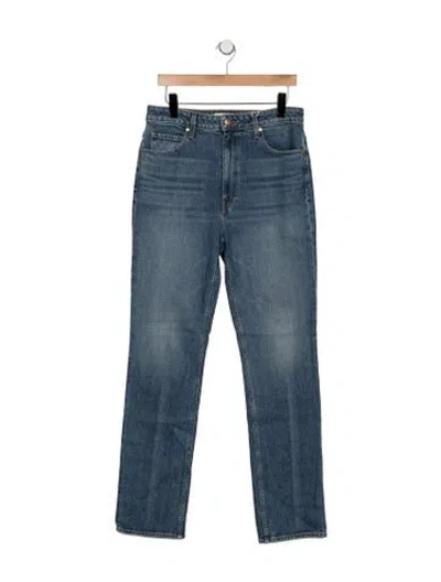 Pre-owned Ulla Johnson High-rise Straight Leg Jeans W/ Tags In Blue